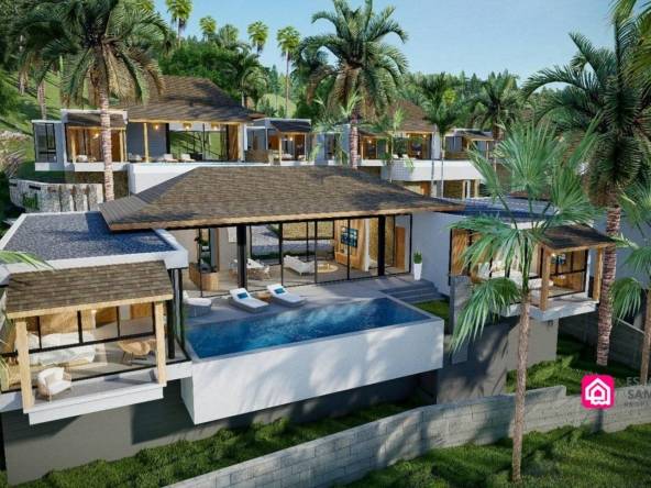 garden pool villas for sale, koh samui