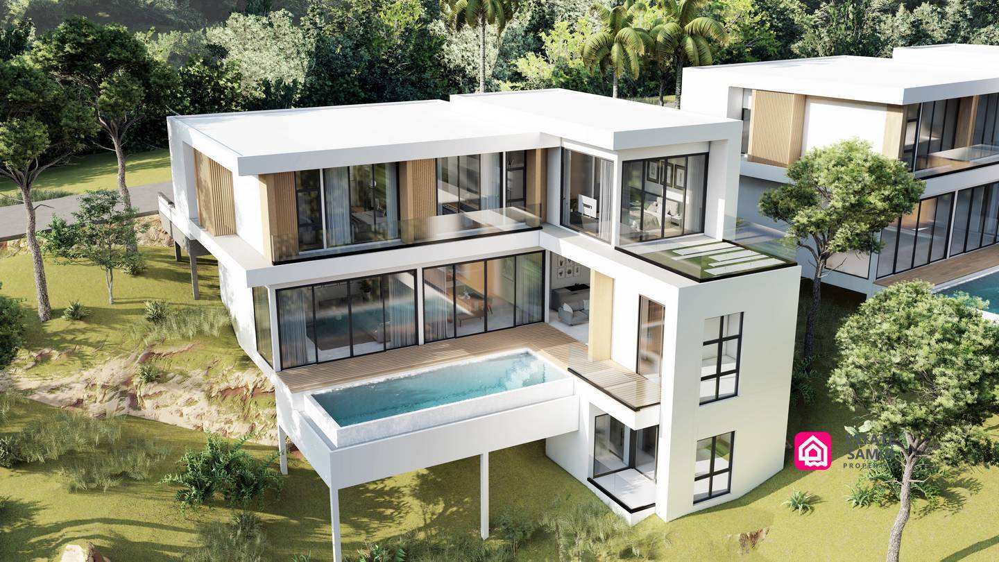 mountain view villas for sale, koh samui