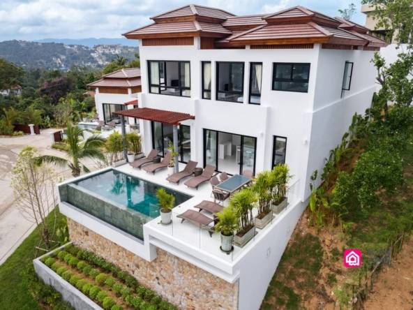 modern beachside villa for sale, koh samui