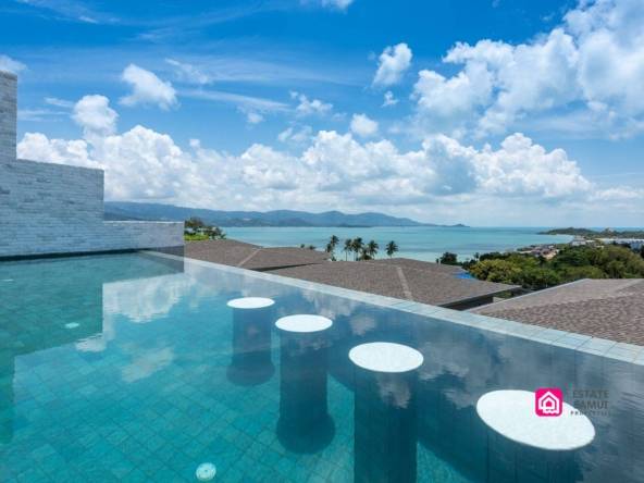 sunset beach view villa for sale, koh samui