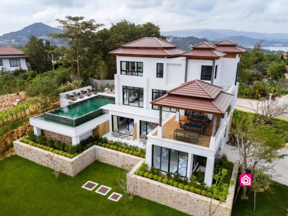 luxury beachside villa for sale. koh samui