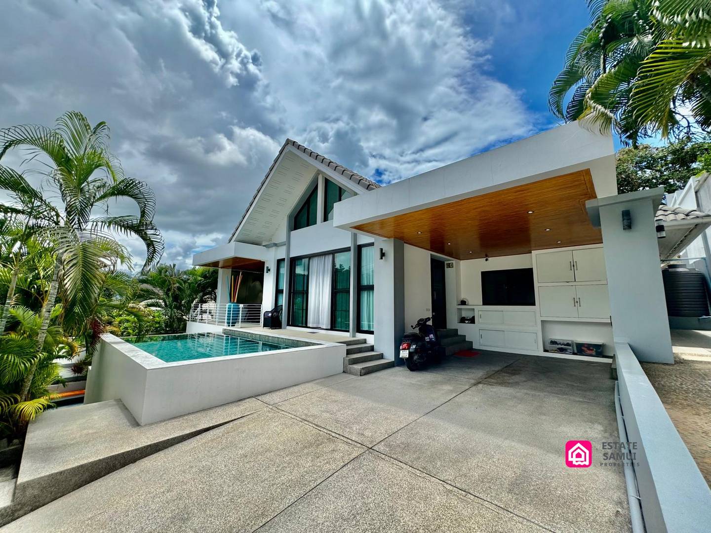 modern bophut pool villa for sale