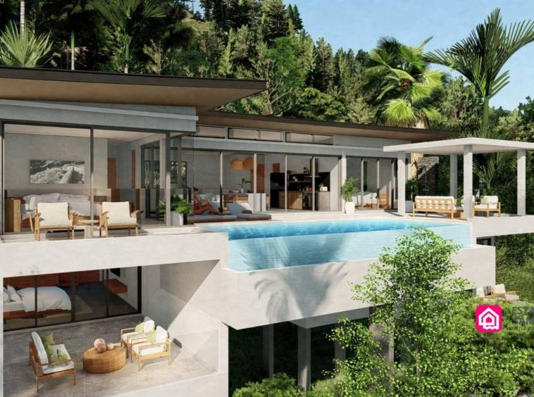 modern chaweng villas for sale, koh samui