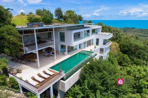 expansive modern villa for sale, koh samui